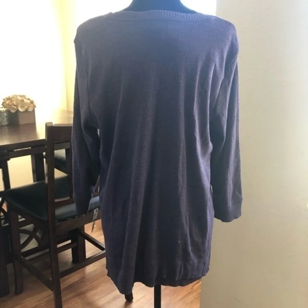New Women’s Syle & Co. Purple Sweater sz L